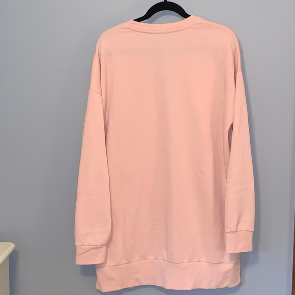 Lace Up Sweatshirt Dress - Picture 4 of 4